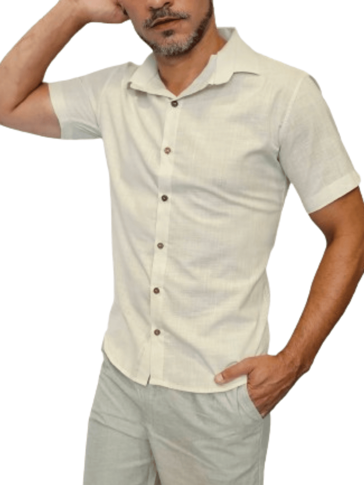 Camisa Masculina Linho Casual Flamê Linha Premium