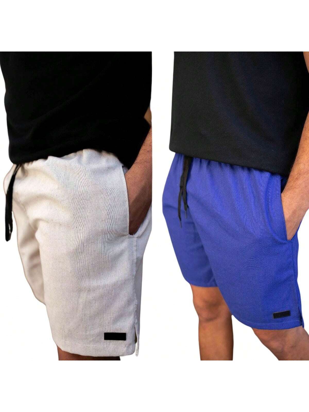 Compre 1 Leve 2 Shorts Masculinas Linho com Bolso Veneza