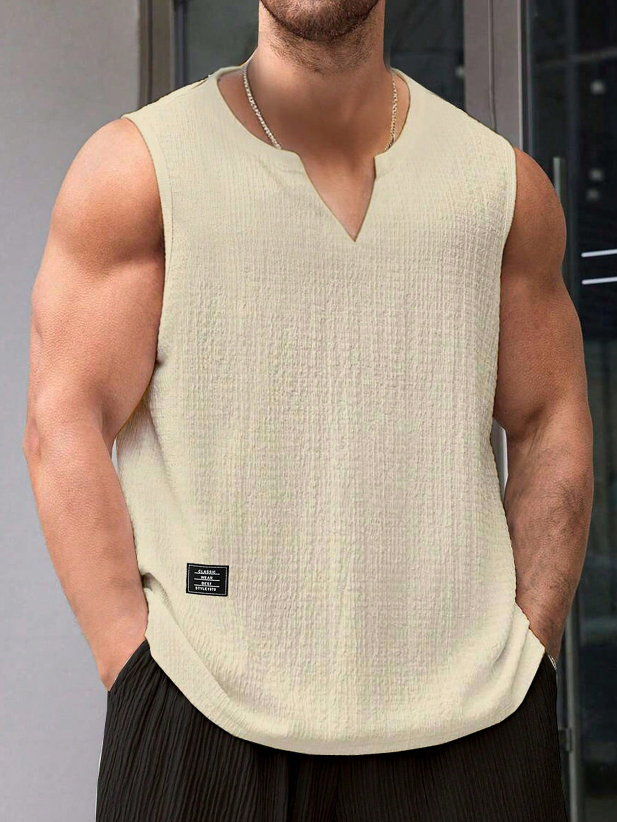 Camisa Masculina Estilo Regada decote em V Muzzi