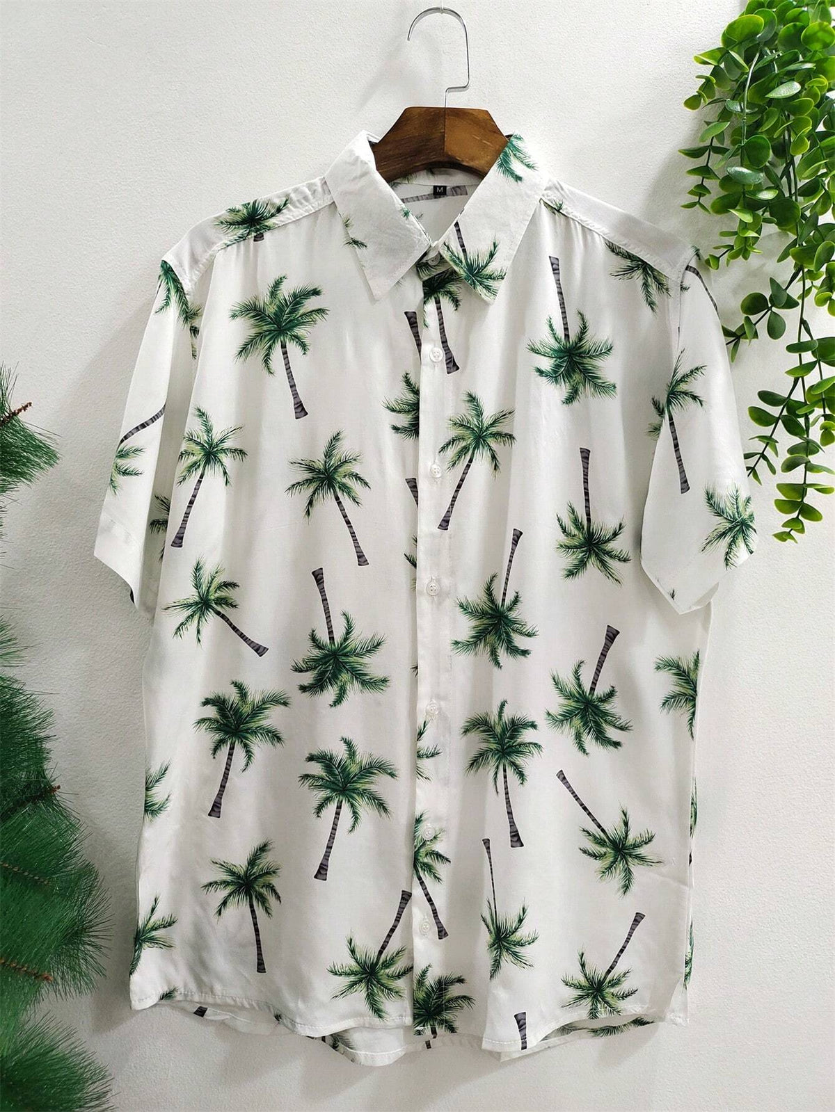 Camisa Masculina Floral Havaiano Tecido em Viscose e Linho Gomes