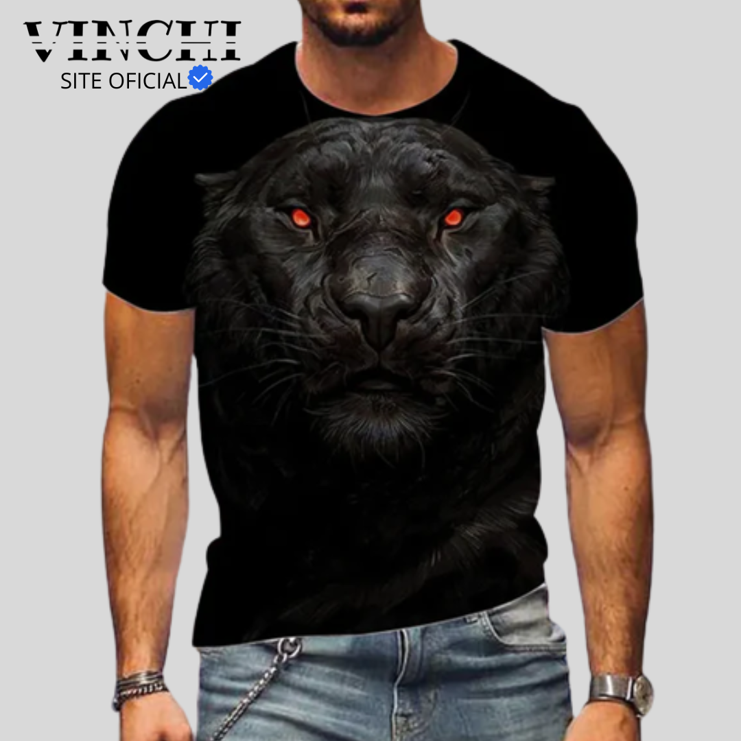 Camisa Masculino Lion 3D